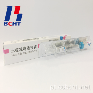 Vacina pré-cheia de varicela de seringa liofilizada atenuada